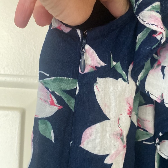 Lulu’s Floral Ruffle Shoulder Dress - Picture 6 of 9